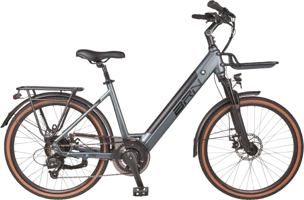 E-CITY LC 24", bicicletta BRN vista di profilo