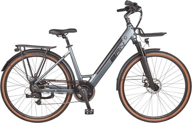 E-CITY LC 28", bicicletta BRN vista di profilo